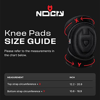NoCry Gardening Knee Pads for Women & Men with Soft Foam Cushion and Adjustable, Easy-to-Use Non-Slip Straps — Durable, Lightweight Design — Perfect for Gardening or Cleaning Floors - style: Foam