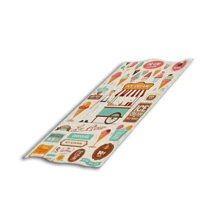 Ice Cream Sweet Food Bath Towel 15X30 Inch Washcloths Dessert Scoop Parlor Face/Body/Hair/Hand Towel for Spa Gym Yoga Swim Bathroom Kitchen Hotel - color: Ice Cream Sweet