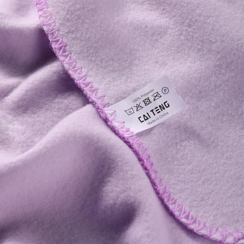 CAI TENG Fleece Throw Blankets Blanket for Couch Bed 50x60 Kids Blanket 6 Pack Warm Fleece Fabric Soft Cozy Travel Blankets & Throws Lightweight Small Wedding Gifts Yard Light Purple - color: Light Purple