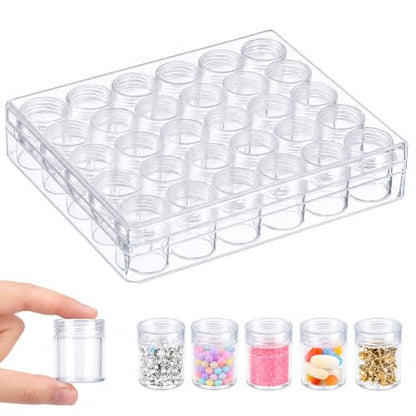 30 Grids Diamond Painting Storage Containers, Portable Bead Art Organizer Case with Lids for Crafts, Jewelry DIY - size: 6.3 X 5.3 X 1.4inch