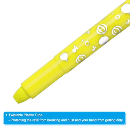 PATIKIL Gel Crayons, 3PCS Watercolor Crayons Silky Water Soluble Twist Bulk for Artists Coloring Drawing Painting, Lemon Yellow Crayon - color: Lemon Yellow