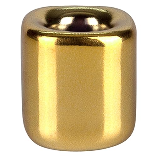 Mega Candles 5 pcs Gold 1/2 Inch Diameter Ceramic Chime Ritual Spell Candle Holders, Great for Casting Chimes, Meditation, Rituals, Spells, Vigil, Witchcraft, Wiccan Supplies - color: Gold, size: 5 Pieces