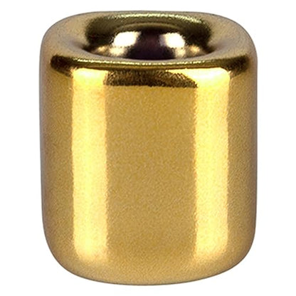 Mega Candles 10 pcs Gold 1/2 Inch Diameter Ceramic Chime Ritual Spell Candle Holders, Great for Casting Chimes, Meditation, Rituals, Spells, Vigil, Witchcraft, Wiccan Supplies - color: Gold, size: 10 Pieces