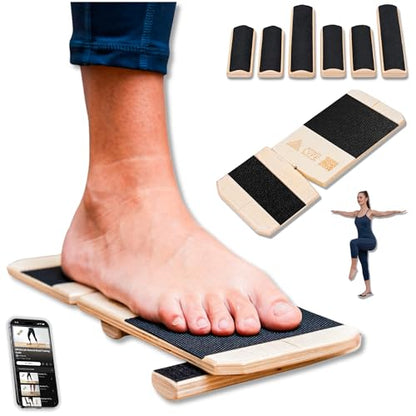 Ankle Strengthener & Balance Trainer, Foot Strengthener for Physical Therapy, Ankle Balance Board with 2 Difficulty Levels, HSA FSA Single-Leg Stability Trainer, Mobility Board for Injury Recovery
