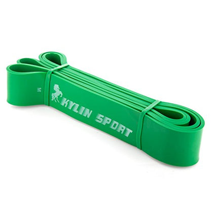 Resistance Band Assisted Pull Up Bands Training Yoga Pilates Elastic Loop Stretch for Cross Workout Gymnastics Power-Lifting - color: Green