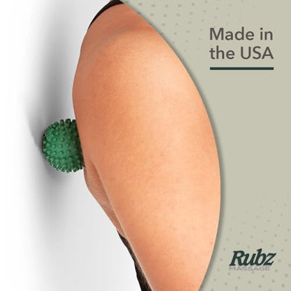 Due North Foot Rubz Massage Ball -Roller for Plantar Fascititis, Hands | Spiky Massage Tool - Roller Won't Mark Floors - For Runners, Athletes, Travel, Recovery - Made in the USA - style: Hand & Foot Ball