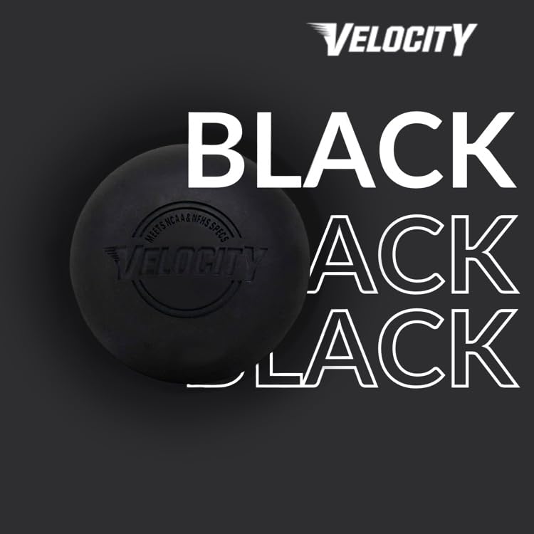 Velocity 라크로스 볼 - 60팩 및 120팩 - 연습용, 공식 NFHS 및 대학 승인 사이즈 - color: 블랙., size: 120 Balls, style: 연습용 공