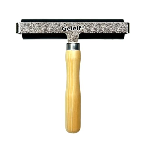 GELELF Smooth Peeling Brayer Roller - Wood Hand Roller Rollers Ink Roller Tape Roller for Gluing Taping Gel Printing Inking Block Printmaking Stamping Scrapbooks (#7: 6 Inch (15CM)) - color: #7: 6 Inch (15CM)