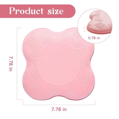 2 Packs Yoga Knee & Elbow Cushions - Extra Thick Foam for Knees, Elbows, Wrists, Hands & Head - Pilates & Kneeling Pads - Support Foam Pads for Women & Men - color: Pink