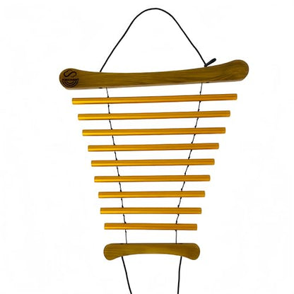 Handy Chime with Mallet for Relaxing Sound Bath Meditation Yoga Class Energy Refresh 9 Tone Swing Chime Sound Healing Instrument - color: Single Wind Chime