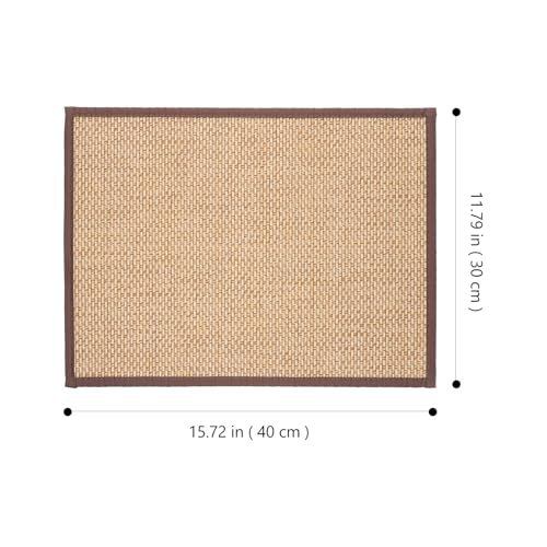 Sewroro Woven Seat Cushion 15.74 X 11.81 X 0.19 in Meditation Cushion for Sitting on Floor Summer Cooling Floor Pillow for Home Office Bedroom Yoga