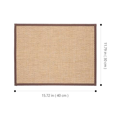 Sewroro Woven Seat Cushion 15.74 X 11.81 X 0.19 in Meditation Cushion for Sitting on Floor Summer Cooling Floor Pillow for Home Office Bedroom Yoga