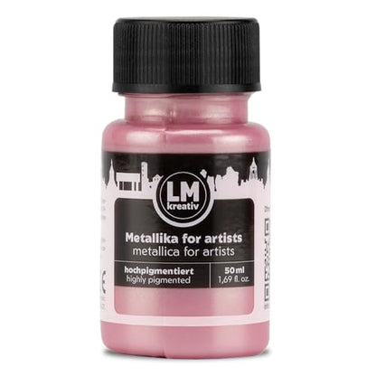 Metallic Acrylic Paint 1.69 fl oz - Pastel Pink - Premium Metallic Paint for Artists and Crafters. High Coverage, Lightfast & Durable. Ideal for Canvas, Wood, Ceramic & More - color: Pastel Pink