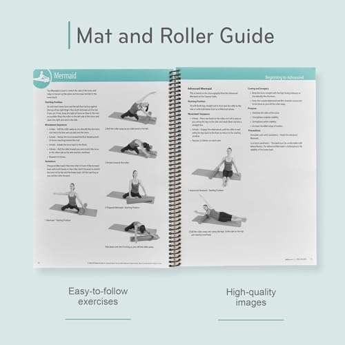Balanced Body Mat and Roller Guide, Pilates Mat and Roller Guide for Workout Equipment, for Home Gym or Studio Use - size: Mat and Roller