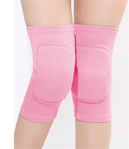 YYaaloa Knee Pads for Women, Soft Dance Knee Pads Wrestling Knee Pads Volleyball, Dancing, Football, Yoga, Basketball, and Skating Work Flexible Elastic Knee Support (Pink A, Small) - color: Pink A, size: Small