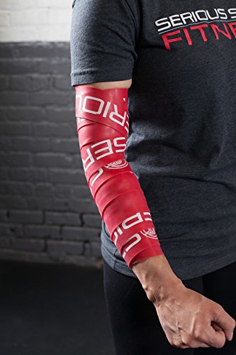 Serious Steel Mobility & Recovery (Floss) Bands |Compression Band | Tack & Flossing Band (7' L x 2" W) - color: Pair - Red