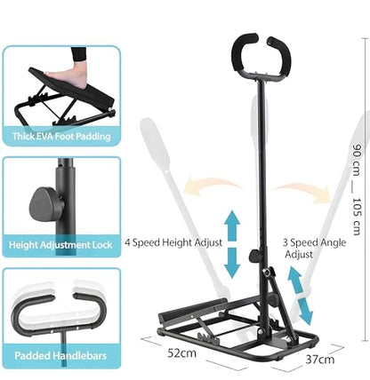 Adjustable Slant Board for Stretching, Rehabilitation, Physical Therapy, Pilates, Yoga, Squats – Calf, Hamstring, Plantar Fasciitis, Achilles Tendonitis, Full Body Home Exercise Tool