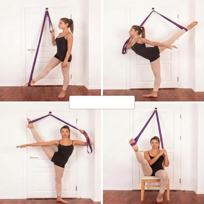 Door Leg Stretcher Strap 118in Yoga Band Anchor Splits