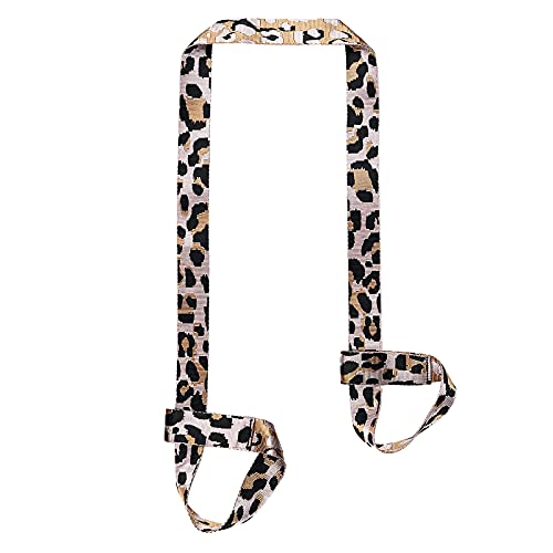 ZOOEASS Yoga Mat Strap, Adjustable Durable Yoga Mat Carrier & Stretching Strap, Multiple Color Choices - color: Pink Leopard, size: 5.9feet