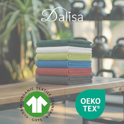 Dalisa Bench Hood Gym Towel, 100% Turkish Cotton, Non-Slip, Dark Green - color: Dark Green