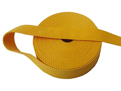 1 Inch Cotton Webbing 10 Yards Cotton Strap for Tote Canvas Bags Crafts Sewing (2013 Golden Yellow) - color: 2013 Golden Yellow