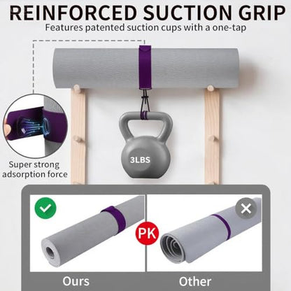 Yoga Mat Carrier Strap, Adjustable Thick Straps Sling for Carrying Large Mats, Stretching Band - color: 1pc Slap Band Purple