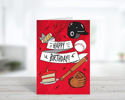 Happy Birthday Baseball Fan and Lover - style: Baseball