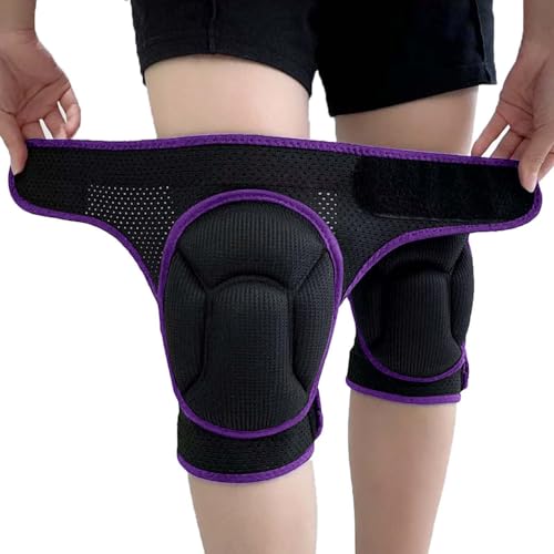 Knee Pads for Women Men Working, Breathable Foam Pads, Purple M, (1 Pair) - color: Purple, size: Medium