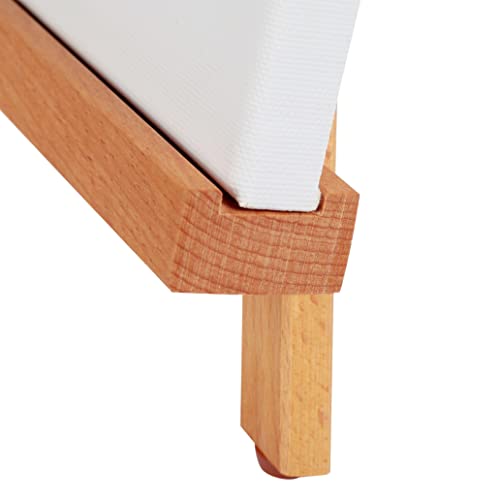 2 Pack Beechwood 25’’ Tabletop Easel Display Stand Set for Painting | Holding Canvas Up to 22 1/2 Inches High, Artist A-Frame Tripod with Rubber Feet, Portable Photo and Sign Holder - size: 2 Pack