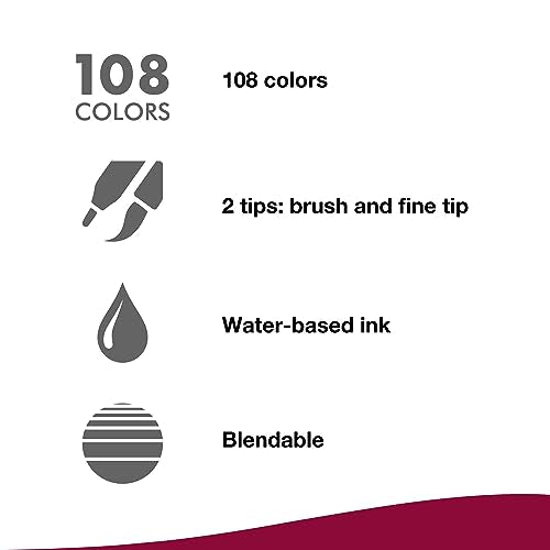 Tombow Dual Brush Pen, ABT, No. 452 (AB-T452) - color: 452 Process Blue