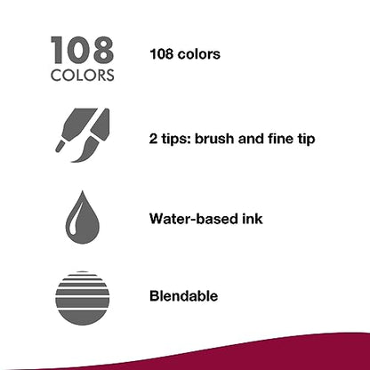 Tombow Dual Brush Pen, ABT, No. 452 (AB-T452) - color: 452 Process Blue