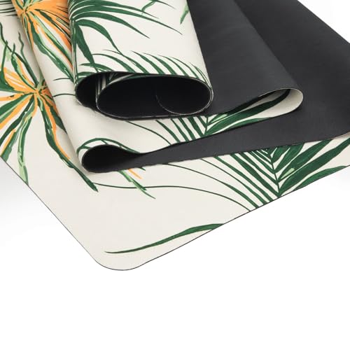Travel Suede Yoga Mat 1.5mm Thick Non Slip Foldable Lightweigh Sweat Absorbent Exercise Mat for Hot Yoga Pilates Home Gym Outdoor, 72"L x 24"W, 3 lbs - color: Green