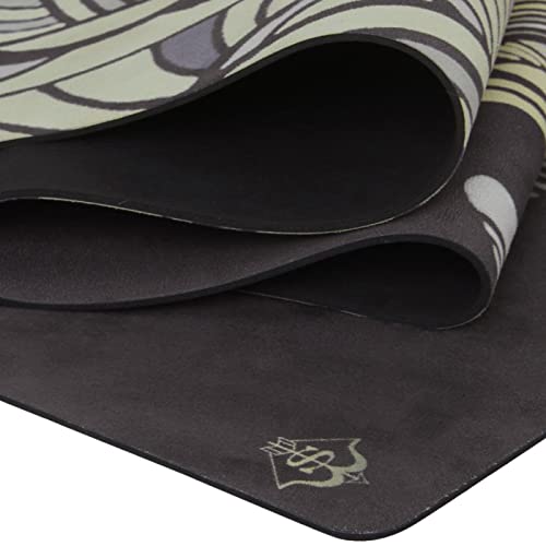 Shakti Warrior Suede Yoga Mat, Non Slip, 72 x 24 Inch, 3mm Thick - color: Elephant