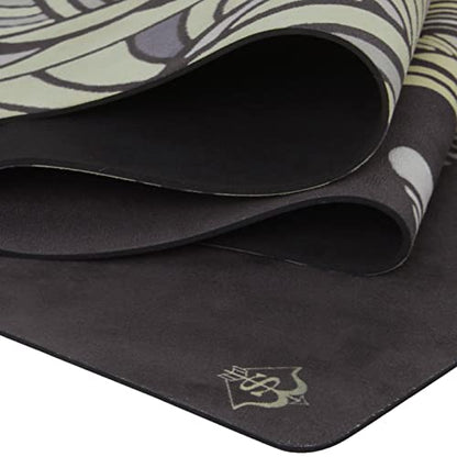 Shakti Warrior Suede Yoga Mat, Non Slip, 72 x 24 Inch, 3mm Thick - color: Elephant
