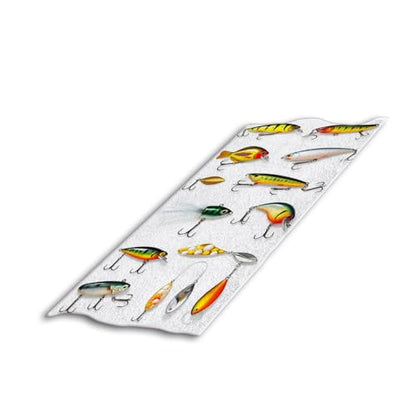 Different Fishing Baits Towel 15X30 Inch for Face/Body/Hair/Hand for Spa Gym Yoga Swim Bathroom Kitchen Hotel - color: Different Fishing Baits