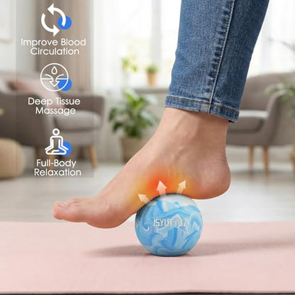 Lacrosse Massage Balls for Myofascial Release,Blue - color: Blue