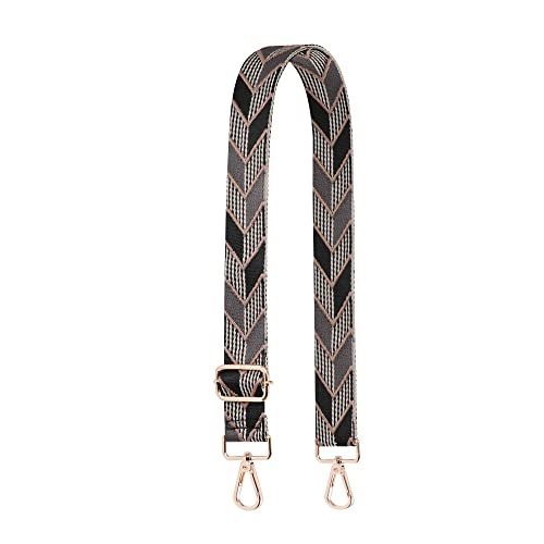 S-Jacorry Purse Strap Replacement Crossbody Wide Shoulder Strap Adjustable Canvas Straps Handbag Strap Replacement Belts - color: Gold Buckel-532