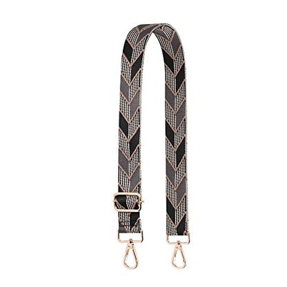S-Jacorry Purse Strap Replacement Crossbody Wide Shoulder Strap Adjustable Canvas Straps Handbag Strap Replacement Belts - color: Gold Buckel-532