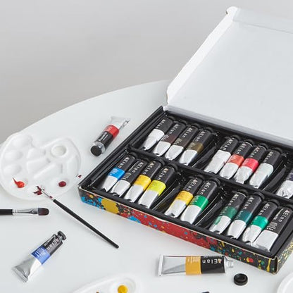 Elan Professional Oil Paint Set, 24 Vibrant Colors Tubes 1.7fl oz, Oil Paints for Canvas Painting, Art Paints for Adults & Artists - color: Oil, style: 24x1.7 Oz