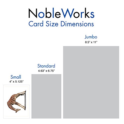 The Best Card Company - 20 Blank Yoga Animal Cards (4 x 5.12 Inch) - All Occasion Set (10 Designs, 2 Each) - Zoo Yoga AM6547OCB-B2x10 - style: Zoo Yoga