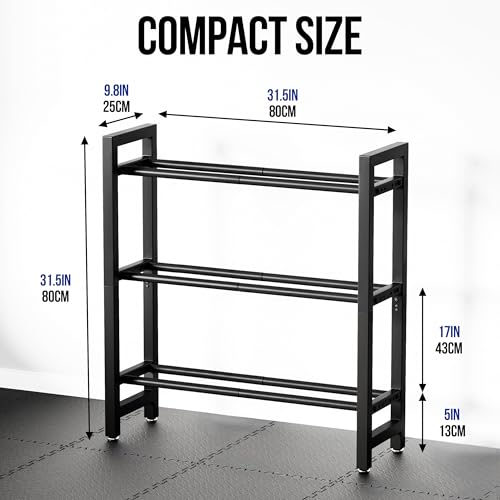 3 Tier Dumbbell Rack, Weight Rack for Home Gym - size: 3 Tier