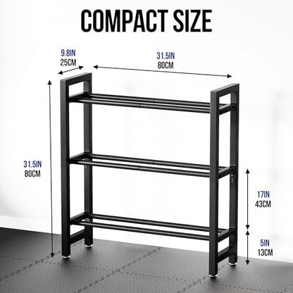 3 Tier Dumbbell Rack, Weight Rack for Home Gym - size: 3 Tier