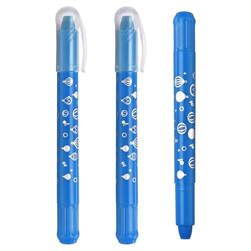 PATIKIL Gel Crayons, 3PCS Watercolor Crayons Silky Water Soluble Twist Bulk for Artists Coloring Drawing Painting, Blue Crayon - color: Blue