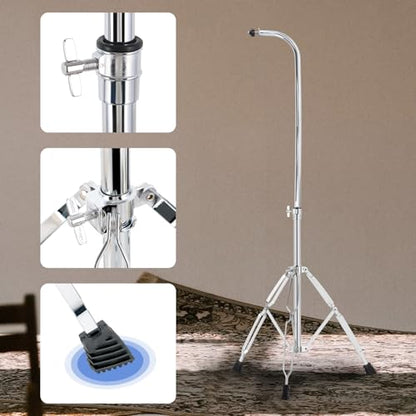 EASTROCK 36 Note Chimes Single-row Bar Chime Height-Adjustable Stand Silver - color: 36note Silver