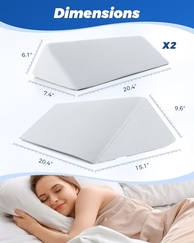 Positioning Wedge Pillow for Side Sleeping (3 in 1),19.69",Off-white Gray - color: Off-white Gray, size: 19.69in