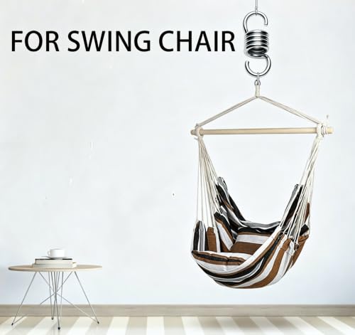 Heavy Duty Spring Hammock Chair Swing Hook Suspension Extension - size: Spring - 7MM - 100MM