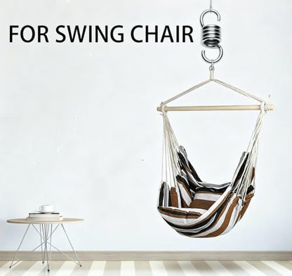 Heavy Duty Spring Hammock Chair Swing Hook Suspension Extension - size: Spring - 7MM - 100MM
