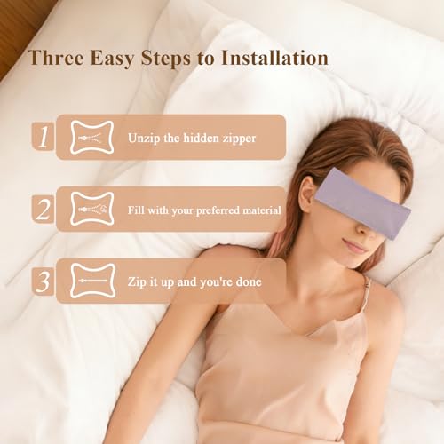 Cotton Weighted Eye Pillow Case Covers, 6pcs Soft Cooling Eye Pillow Cases