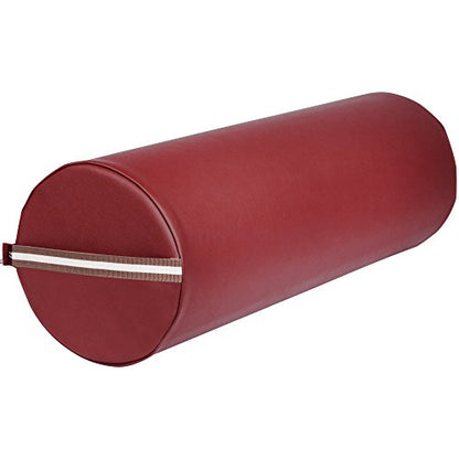 Master Massage 9"x26" Extra Large Full Round Bolster - Burgundy - color: Burgundy, size: 9" Full Round