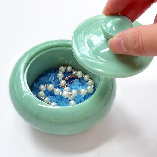 RESINWORLD 3.3'' Trinket Pot and Lid Silicone Mold, Cute Storage Jar Mold for Epoxy Resin, Clay, Plaster